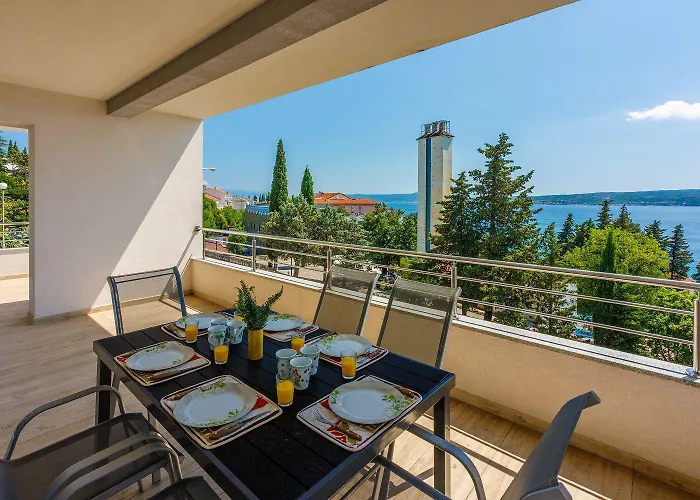 Modernes Nur 100 Meter Zum Mit Grillplatz, Meerblick, Klima