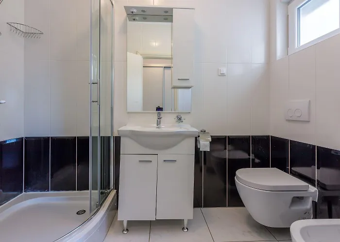 Modernes Nur 100 Meter Zum Mit Grillplatz, Meerblick, Klima Apartament